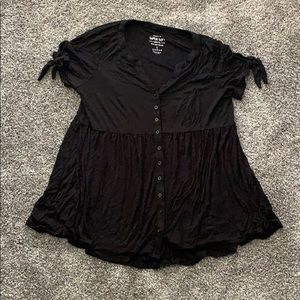 Black Babydoll Tee